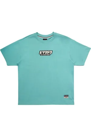 Evisu T-Shirts, male, , Size: M Totem Daicock Printed T-Shirt in Turquoise