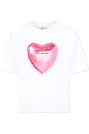 Marc Jacobs T-Shirts, unisex, , Size: 4 Y Cotton T-Shirt with Heart Logo
