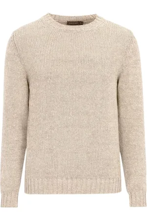 Oscar Jacobson Round-neck Knitwear, male, , Size: M Sophisticated Roundneck Sweater