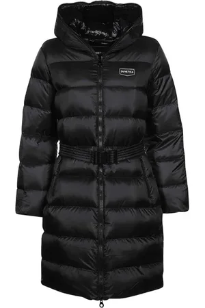 Duvetica Down Coats, female, , Size: M Long Down Jacket with Hood and Belt
