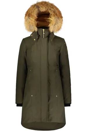 Moose Knuckles Winter Jackets, female, , Size: M Gold Stirling Parka Women Coat