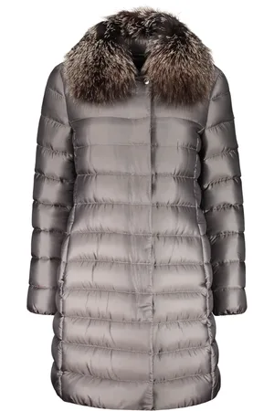 MOORER Parkas, female, , Size: XL Down Jacket with Detachable Faux Fur