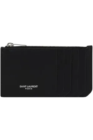 Saint Laurent Wallets & Cardholders, male, , Size: ONE SIZE Chic Card Holder with Zip Pocket