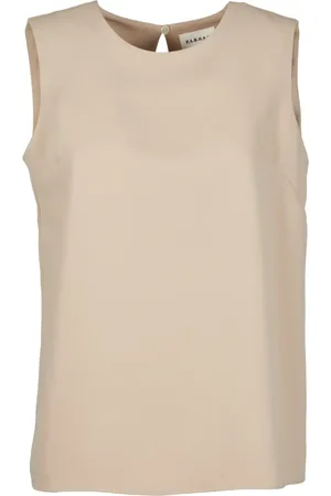 P.A.R.O.S.H. Sleeveless Tops, female, , Size: M Sleeveless Top Sand Blouse