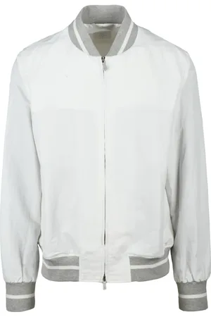ELEVENTY Bomber Jackets, male, , Size: 2XL Linen Nylon Jacket Zipper Unlined Pockets
