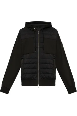 Moose Knuckles Zip-throughs, male, , Size: XL Sweatshirt with quilted front