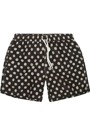 MASSIMO ALBA Beachwear, male, , Size: S Swim Trunks with White Polka Dots