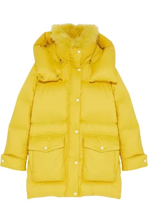 YVES SALOMON Down Jackets, female, , Size: S Puffer Jacket with Wool Collar
