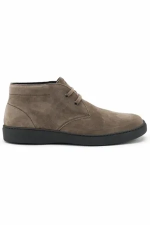 Frau Lace-up Boots, male, , Size: 12 US Suede City Shoe with Rubber Sole
