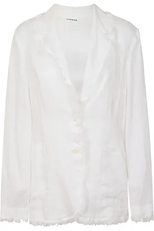 P.A.R.O.S.H. Blazers, female, , Size: S Linen Blazer with Fringe Detail