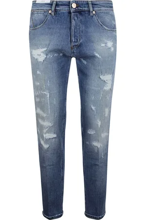 PT Torino Slim-fit Jeans, male, , Size: W32 Ripped Slim Fit Jeans