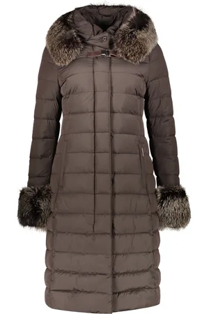 MOORER Parkas, female, , Size: XS Faux Fur Hooded Down Jacket