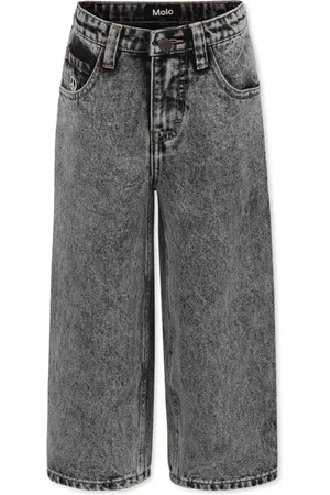 Molo Jeans, unisex, , Size: 6 Y Peace Symbol Grey Jeans