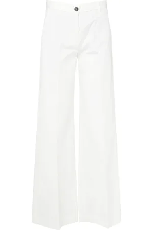 Nine In The Morning Wide Trousers, female, , Size: W26 Chino Palazzo Pants in Milk