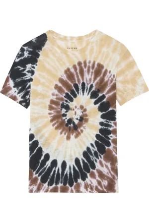 KUJTEN T-Shirts, female, , Size: M Tie & Dye Linen T-Shirt