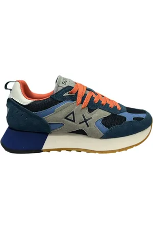 sun68 Sneakers, male, , Size: 7 US Outdoor Sneakers in Dark Blue Suede