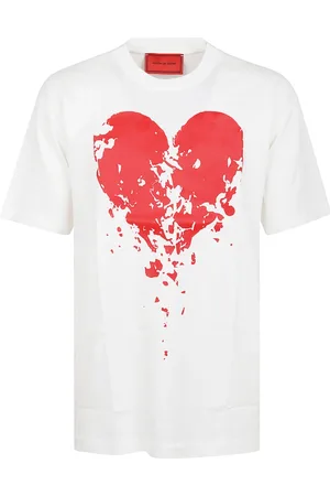 Vision Of Super T-Shirts, male, , Size: XS Broken Heart Print T-Shirt