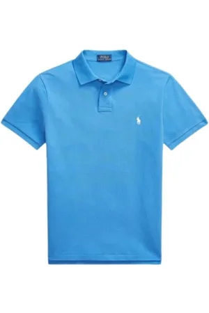 Ralph Lauren Polo Shirts, male, , Size: M Custom Slim Fit Short Sleeve Polo