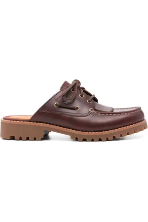 Timberland Mules, female, , Size: 5 1/2 US Flat Shoes with Fringe Detailing