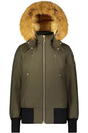 Moose Knuckles Winter Jackets, female, , Size: L Gold Debbie Bomber Jacket