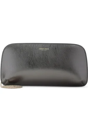 Giorgio Armani Clutches, female, , Size: ONE SIZE Grey Handbag with Style U8070