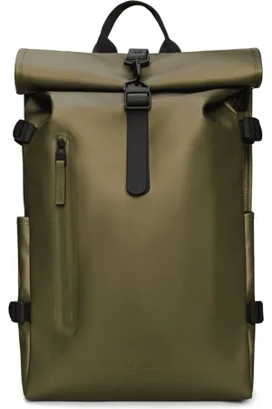Rains Backpacks, unisex, , Size: ONE SIZE Rolltop Backpack with Snap Compression