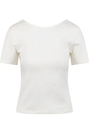 Nina Ricci T-Shirts, female, , Size: M Low-Cut Back T-shirt, Slim Fit
