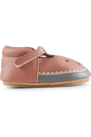 Donsje Shoes, female, , Size: 3 Y Leather T-Bar Shoes Watermelon Logo
