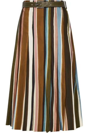 Max Mara Midi Skirts, female, , Size: M Striped Flared Midi Skirt