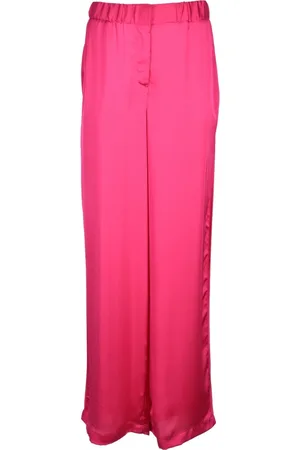 SIMONA CORSELLINI Wide Trousers, female, , Size: XL Polyester Pants