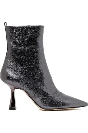 Michael Kors Heeled Boots, female, , Size: 6 1/2 US Anthracite Clara Ankle Boots