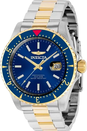 Invicta Watches, male, , Size: ONE SIZE TwoTone Blue Automatic Analog Watch
