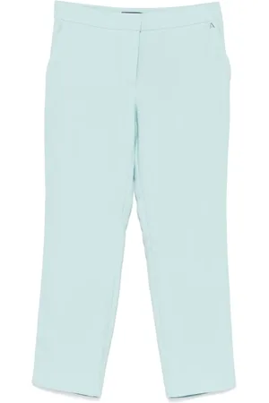 Twin-Set Cropped Trousers, female, , Size: S Mid-Rise Trousers with Pockets