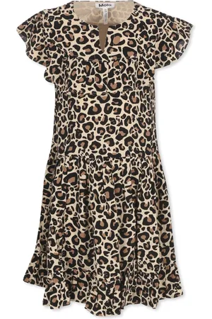 Molo Dresses, female, , Size: 4 Y Short-Sleeved Dress with Spotted Print