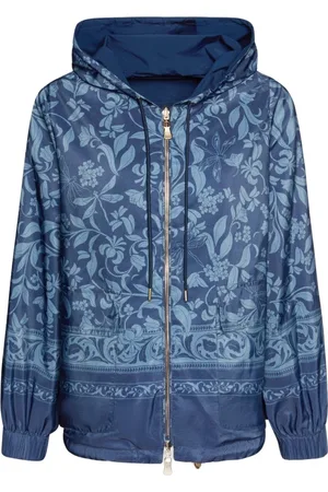 Elena Miro Light Jackets, female, , Size: 3XL Reversible Printed Jacket