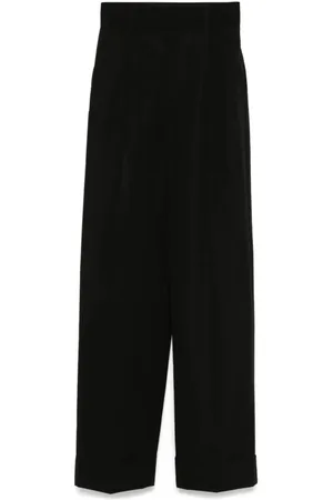Serafini Wide Trousers, female, , Size: XS Trousers with Turn-Up Hem