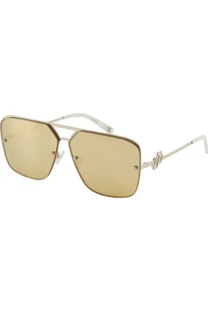 Le Specs Sunglasses, unisex, , Size: L Gold Metazoic Sunglasses