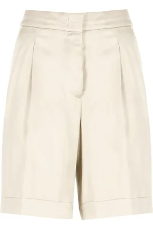 PESERICO SIGN Short Shorts, female, , Size: M Linen Shorts with Pockets