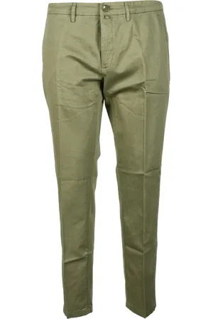 Siviglia Chinos, male, , Size: W31 Cotton Linen Blend Elasticated Pants