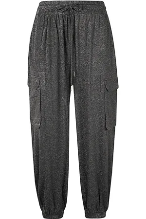 MARELLA Straight Trousers, female, , Size: XL Grey Jersey Pants