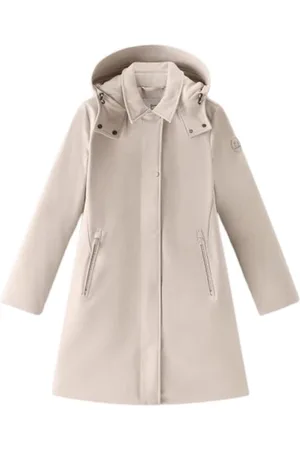 Woolrich Parkas, female, , Size: L Detachable Hood Technical Trench Coat