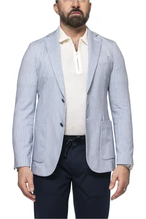 Circolo Blazers, male, , Size: 2XL Indigo Jersey Jacket Men