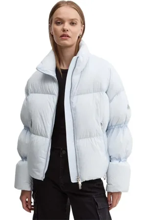 Moose Knuckles Winter Jackets, female, , Size: M Light Nylon Down Jacket with Zip