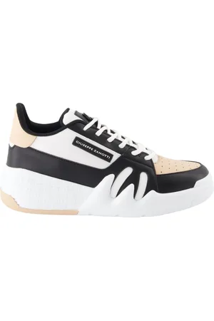 Giuseppe Zanotti Sneakers, female, , Size: 7 US Lace-up Leather Sneakers in Tricolor