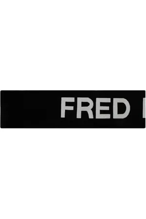 Fred Perry Scarves, male, , Size: ONE SIZE Graphic Print & White Scarf