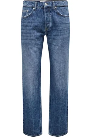Only & Sons Straight Jeans, male, , Size: W29 L32 Straight Denim Jeans