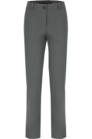 RRD Straight Trousers, female, , Size: XS Grey Straight Trousers with Belt Loops