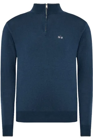 La Martina Turtlenecks, male, , Size: 2XL Acrylic Half-Zip Sweater