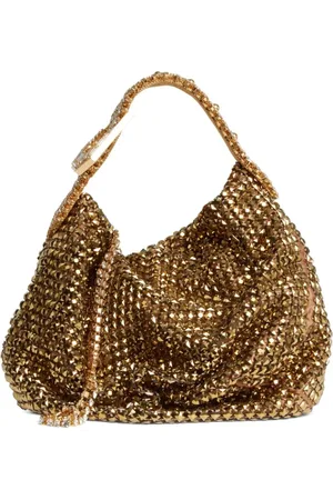 GEDEBE Shoulder Bags, female, , Size: ONE SIZE Golden Microcrystal Jill Chain Handle Bag