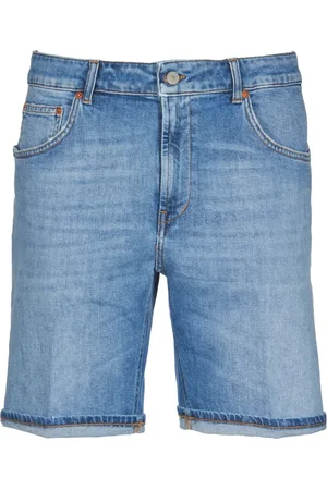 Dondup Denim Shorts, male, , Size: W35 Denim Shorts with Hidden Zipper
